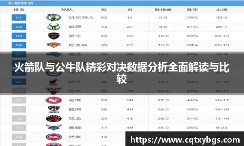 火箭队与公牛队精彩对决数据分析全面解读与比较