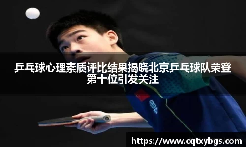 乒乓球心理素质评比结果揭晓北京乒乓球队荣登第十位引发关注
