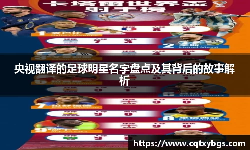 央视翻译的足球明星名字盘点及其背后的故事解析