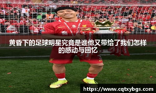 黄昏下的足球明星究竟是谁他又带给了我们怎样的感动与回忆